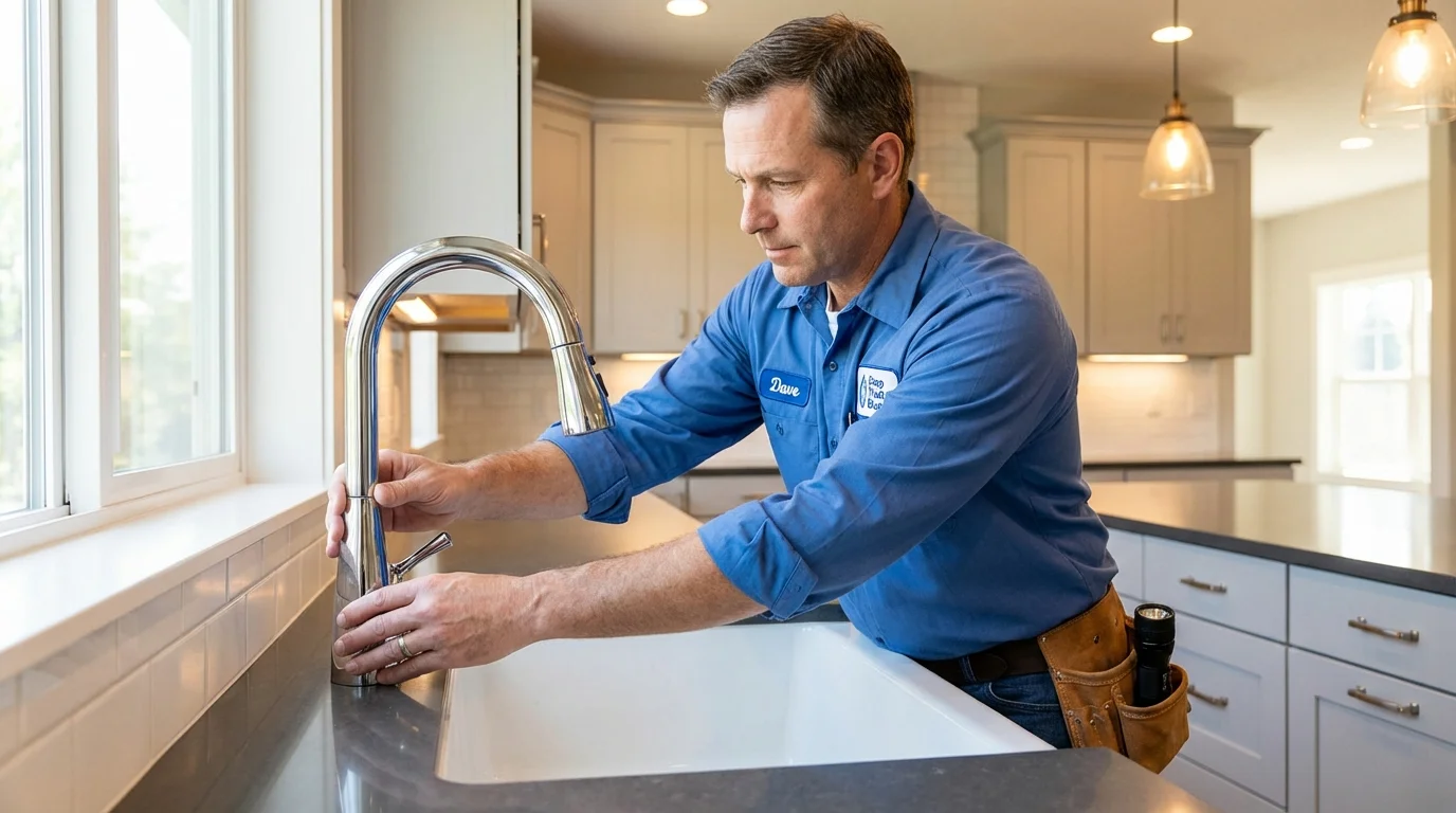 Kitchen faucet installation by Johns Plumbing LLC in Seneca