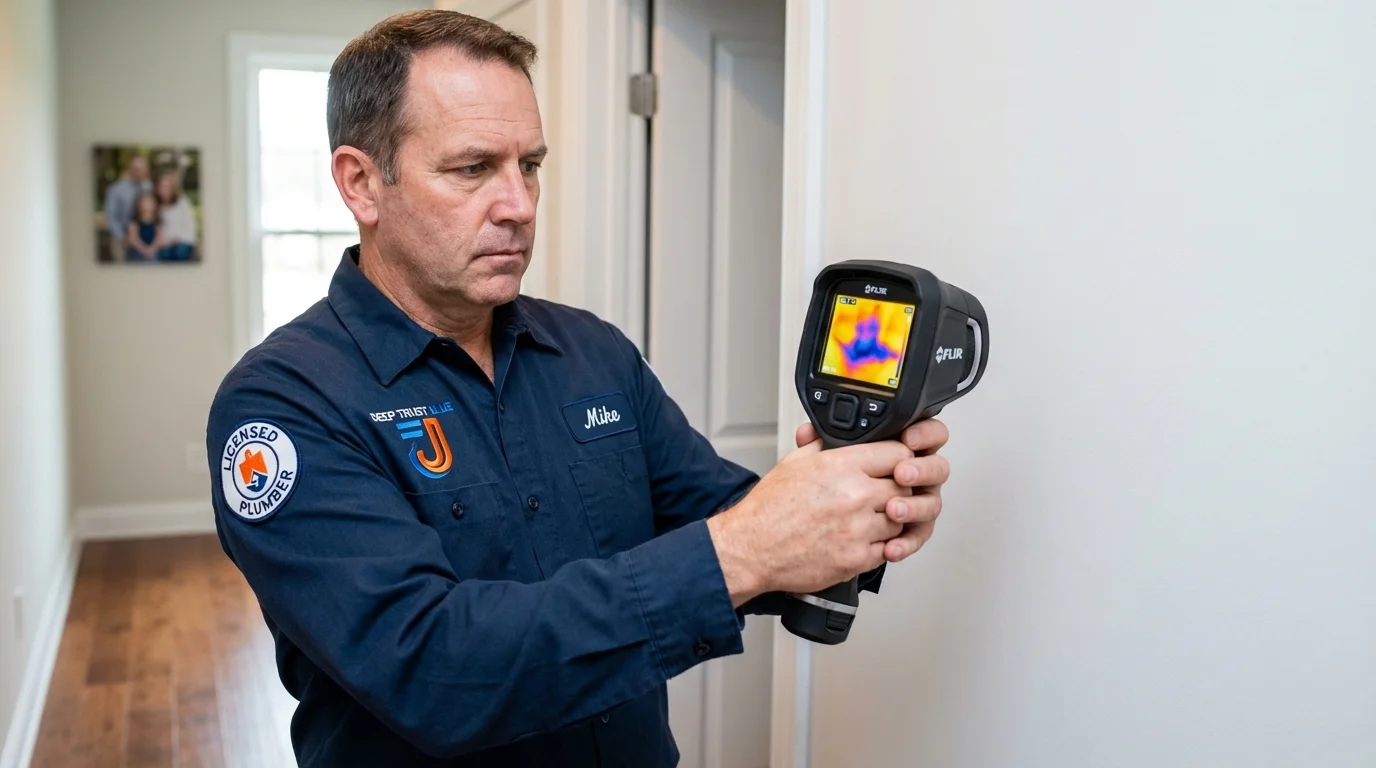 Thermal imaging leak detection by Johns Plumbing LLC in Seneca